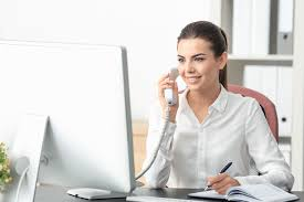 Receptionist on a call, Maryland, DC