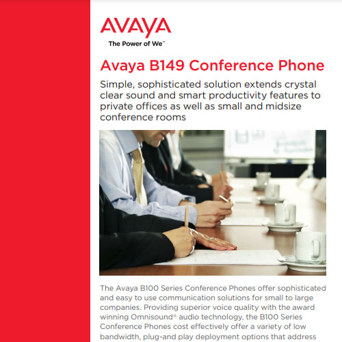 B149 Conference Phone Fact Sheet