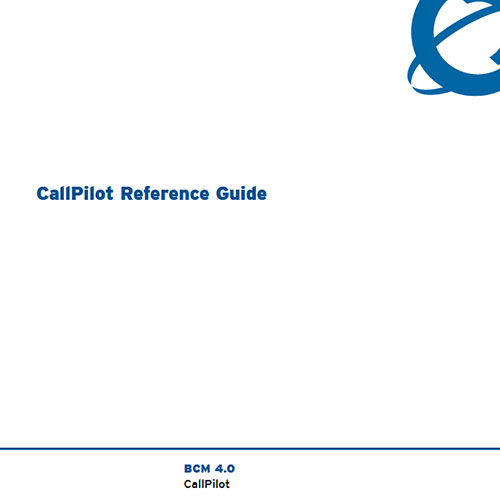 BCM 400 Call Pilot Reference Guide