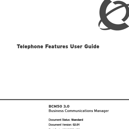 BCM 50 Rls 3.0 Telephone Feature Guide
