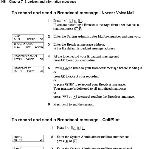 Broadcast Messaging BCM400