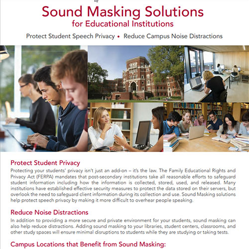  CSM Sound Masking in Education