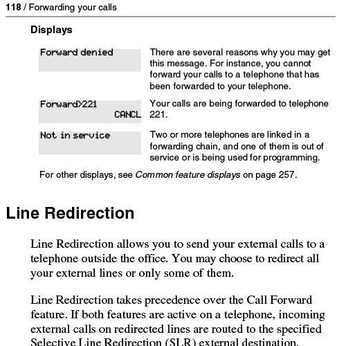 Line Redirected Programming