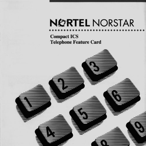 Nortel Compact ICS Telephone Feature Card