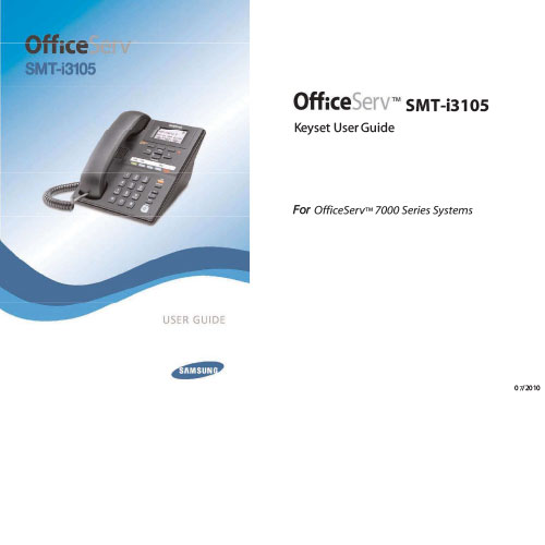 Samsung OfficeServ SMT i3105 User Guide