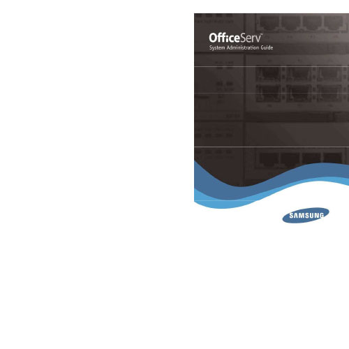 Samsung OfficeServ System Admin Guide
